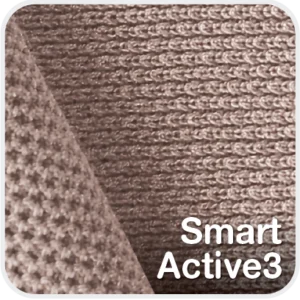 สวอตช์ผ้า Smart Active3 ผ้าไม่ยับสำหรับชุดพนักงาน เห็นผิวผ้าถักเป็นริ้วและด้านในเนื้อสัมผัสเม็ดเล็ก